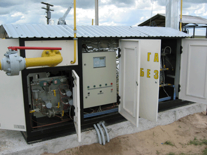 Комплекс регулювання подачі паливного газу в підігрівач природного газу ПОЛУМ'Я-04